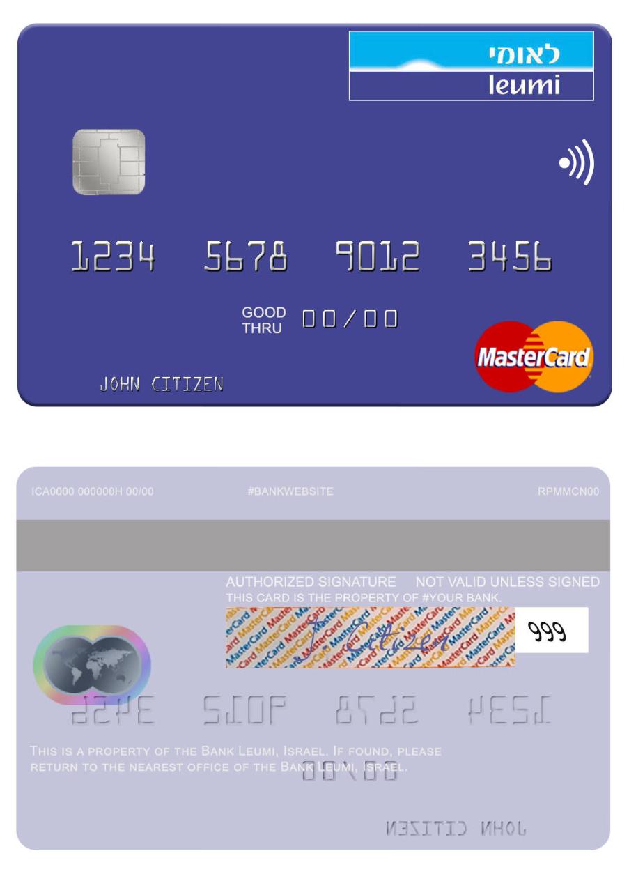 Israel Bank Leumi  mastercard